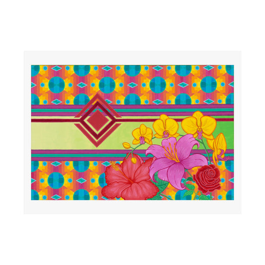 Satin Poster — "Colors in Bloom"