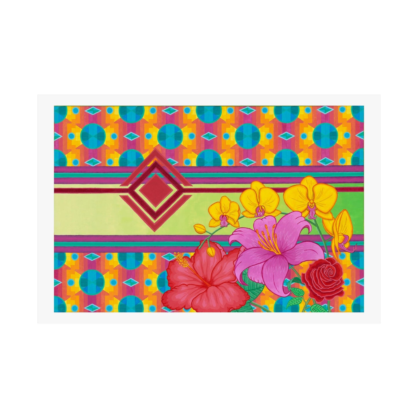 Satin Poster — "Colors in Bloom"
