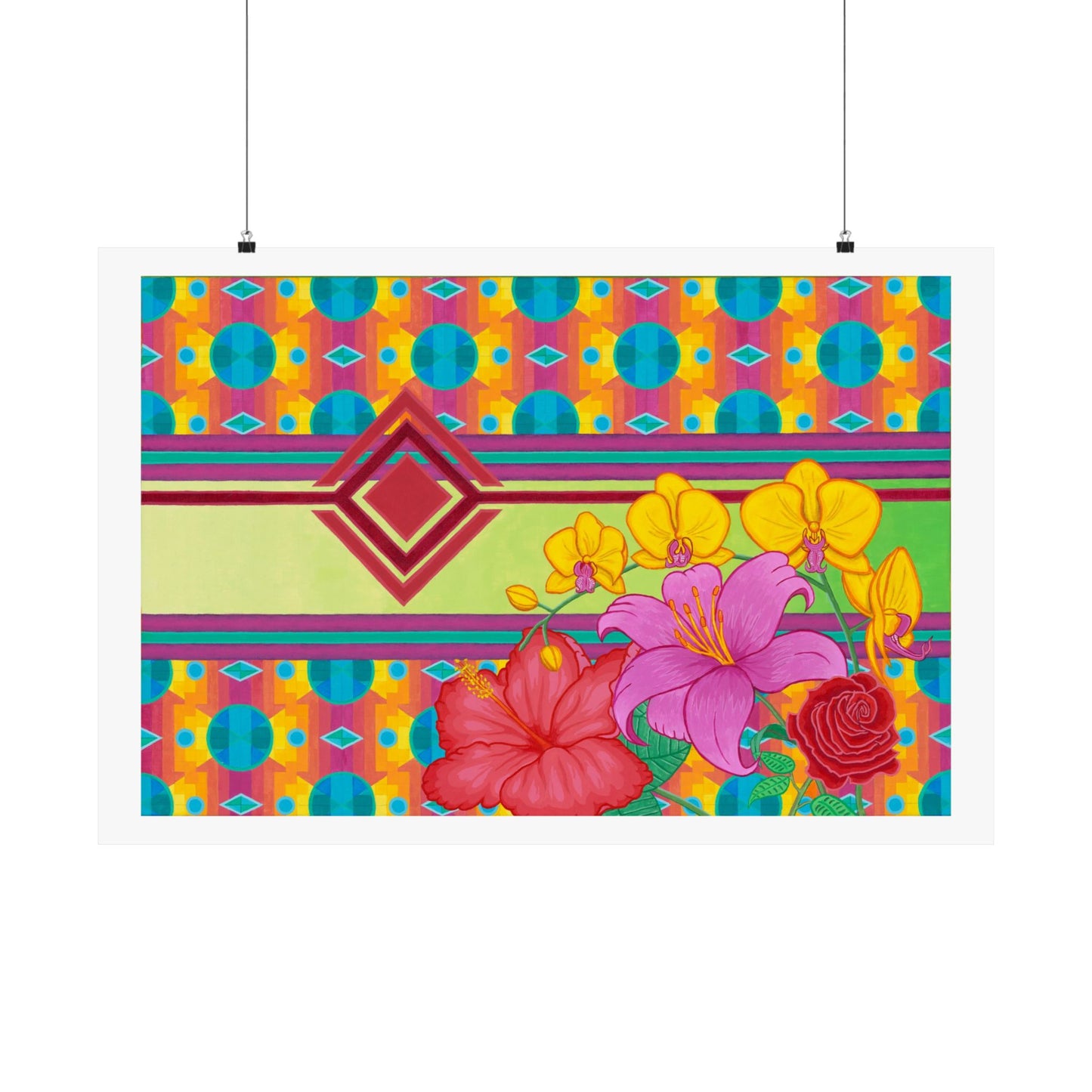 Satin Poster — "Colors in Bloom"