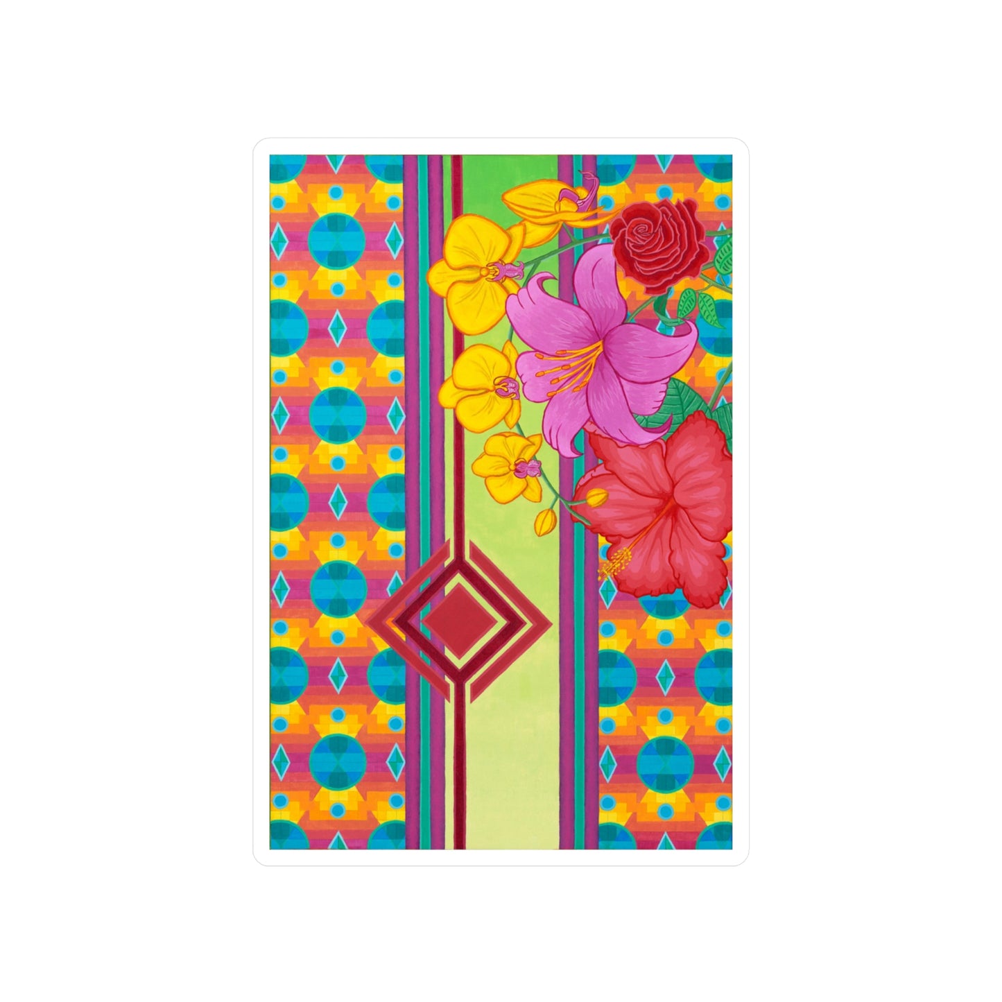Kiss-Cut Sticker - "Colors in Bloom"